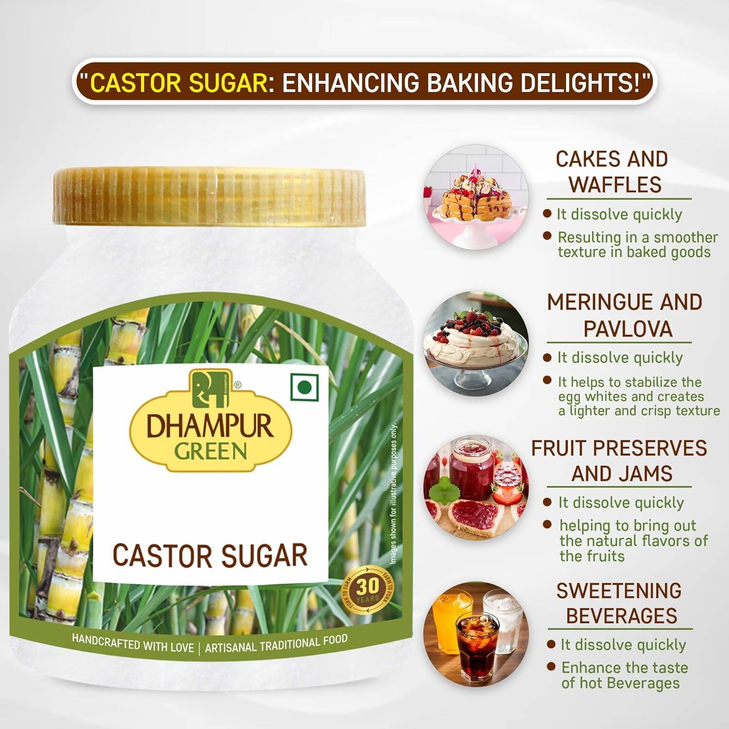 Dhampur Green Castor Sugar 