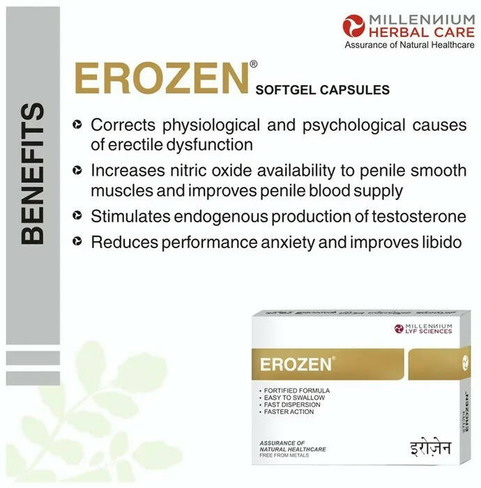 Millennium Herbal Care Erozen Softgel Capsules - Grab2buy