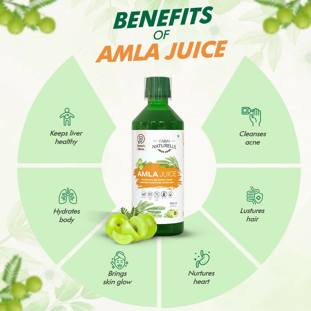 Farm Naturelle Amla Juice - Pure & Herbal for Better Health 