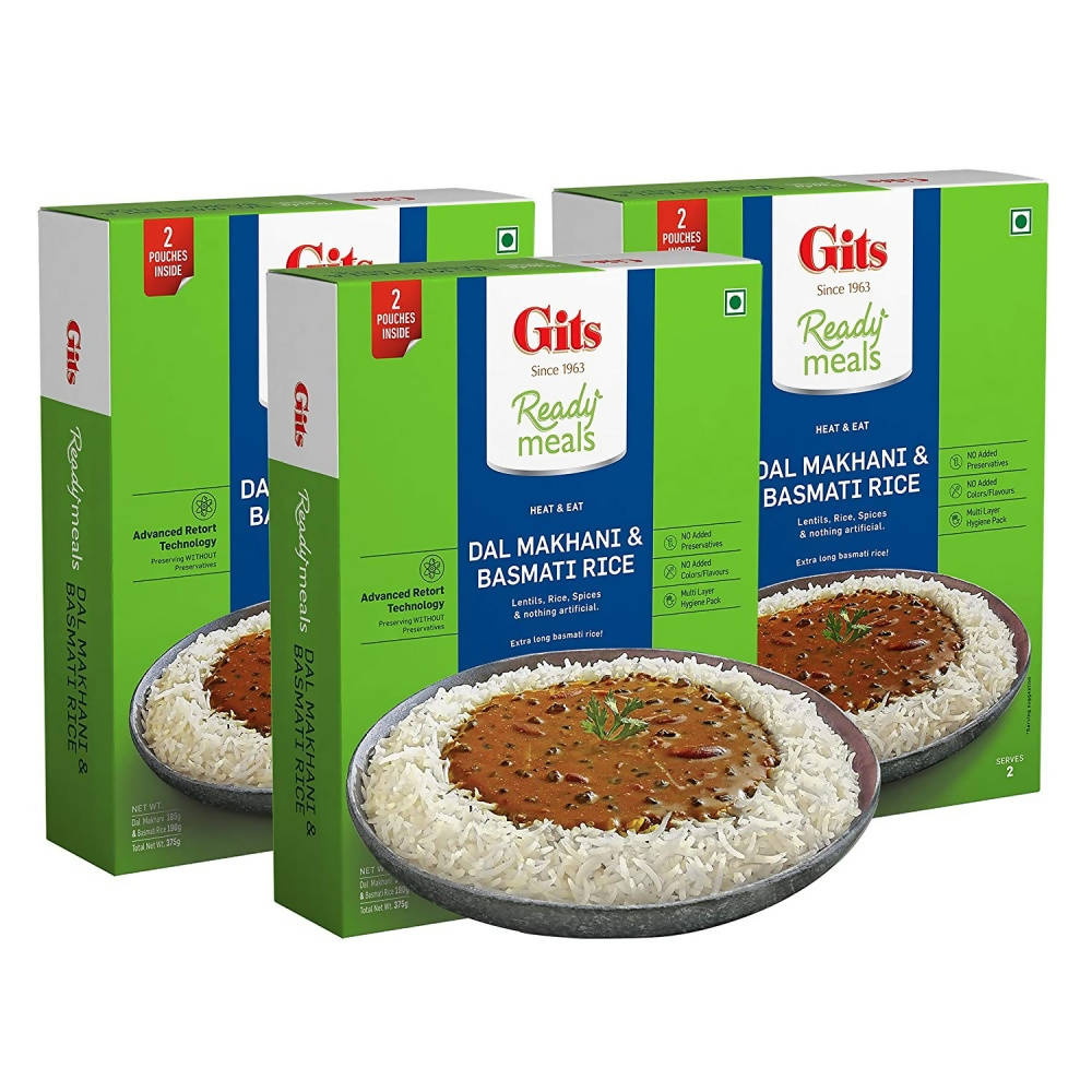 Gits Ready Meals Heat & Eat Dal Makhani & Basmati Rice - Grab2buy