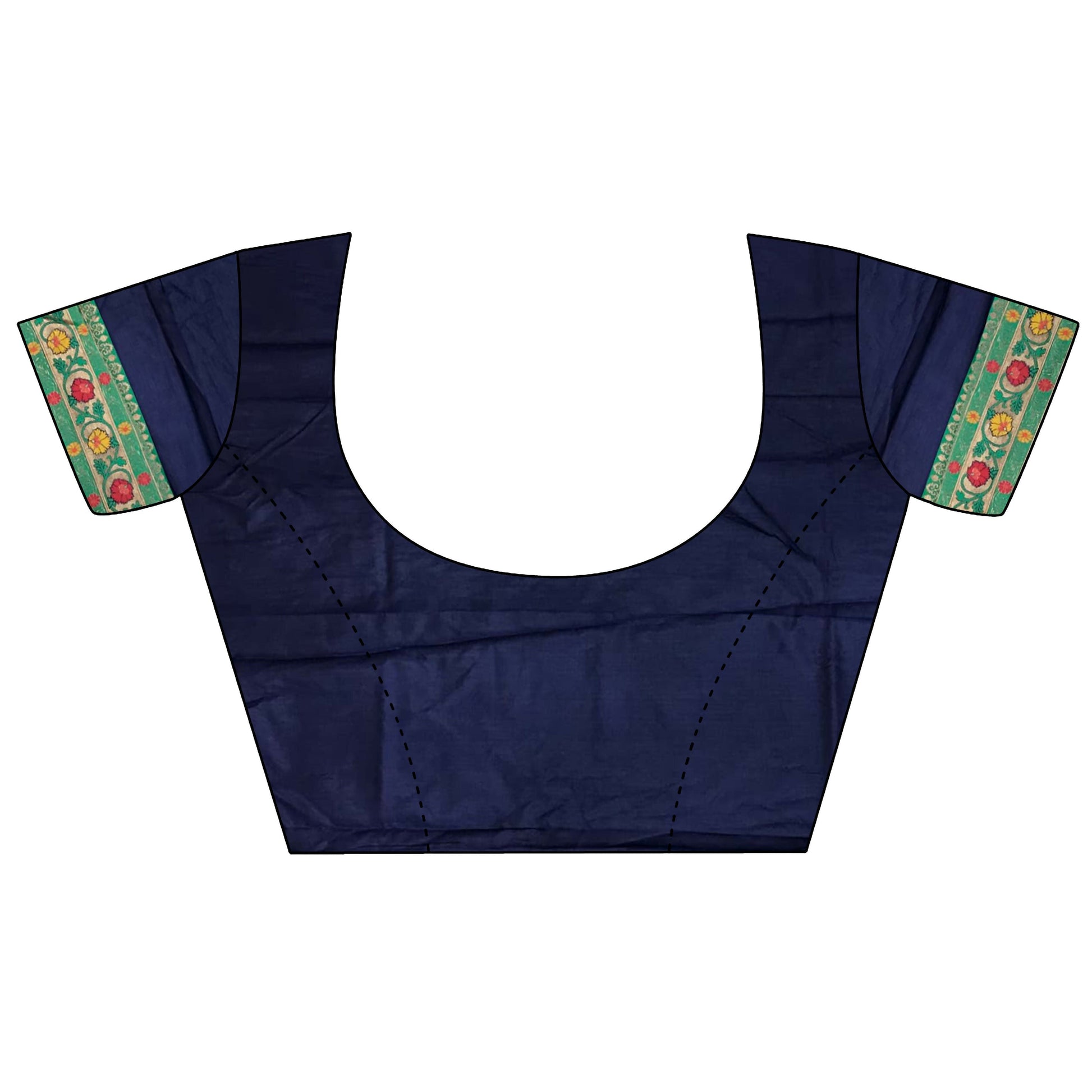 Joban Fashion Navy Blue Banarasi Soft Silk Woven Saree | Swadesiicart