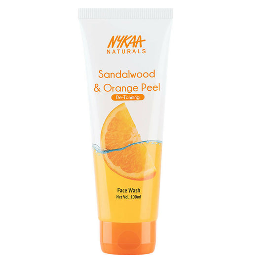 Nykaa Naturals Sandalwood & Orange Peel Face Wash for Tan Removal