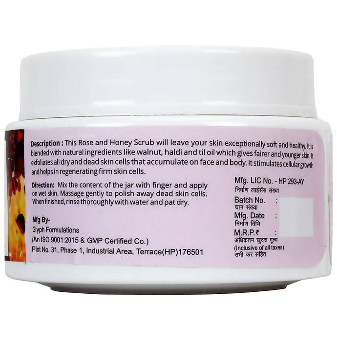 Globus Naturals Rose & Honey Face & Body Scrub 