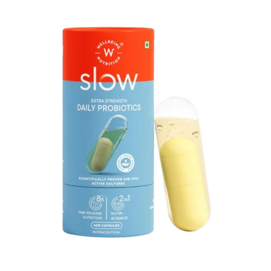 Wellbeing Nutrition Slow Daily Probiotics Capsules - Grab2buy