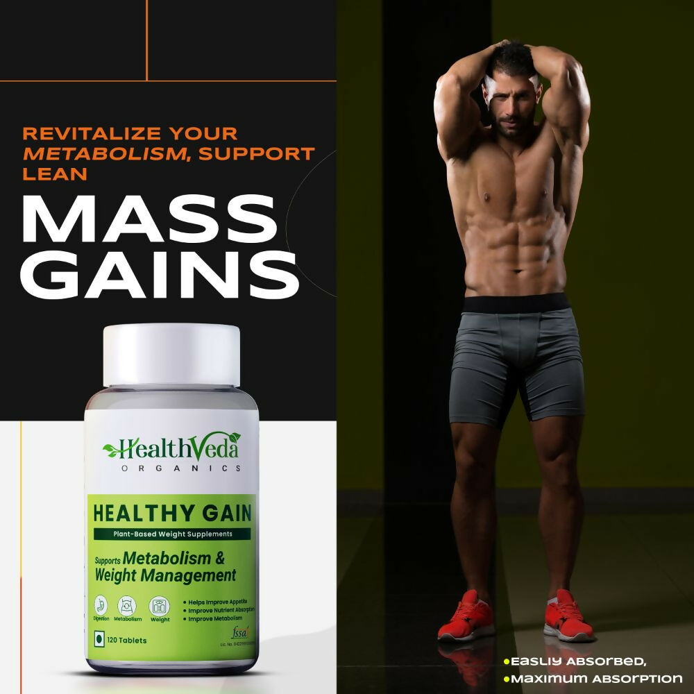 Health Veda Organics Healthy Gain Tablets 