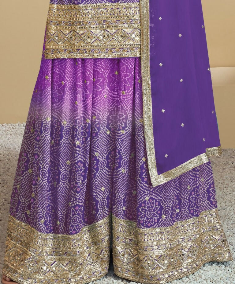 Vastranavya Bandhej Printed Chinon Chiffon Embroidered Sequins Pakistani Suit  Grab2Buy Vastranavya Grab2Buy