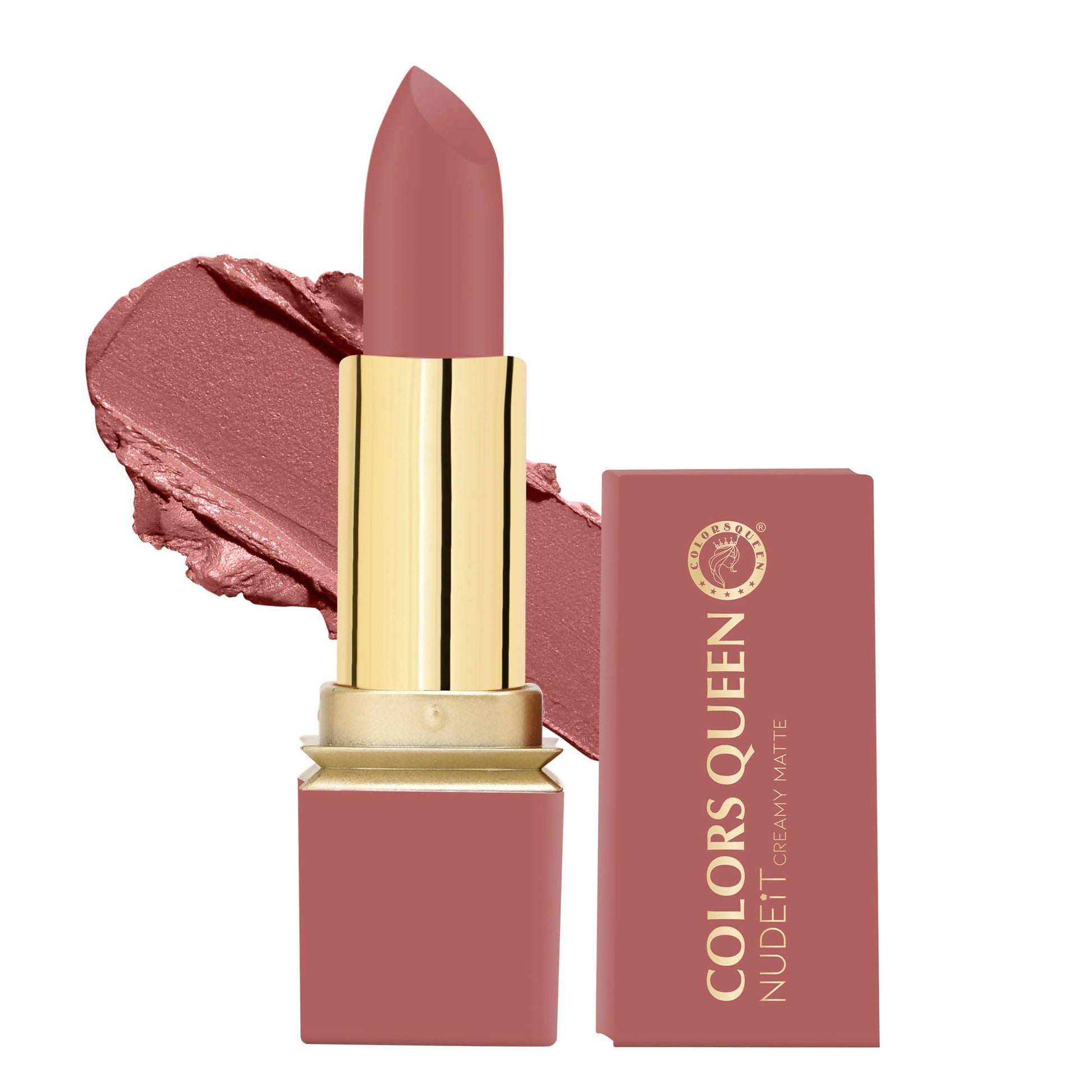 Colors Queen Nude It Creamy Matte Lipstick - Peach Petunia 