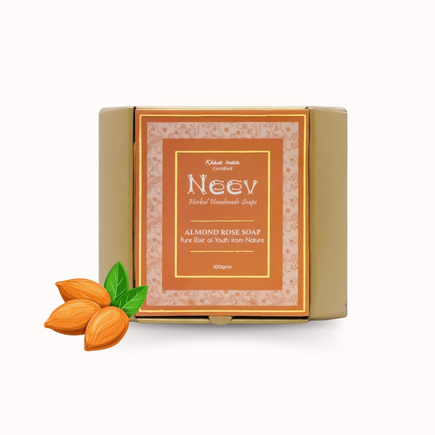 Neev Herbal Handmade Soaps Almond Rose Soap