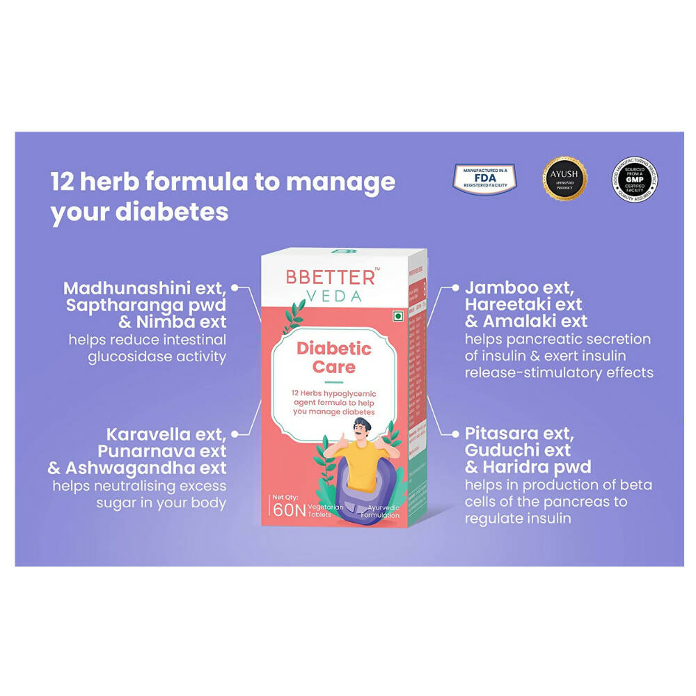 BBetter Veda Diabetic Care Capsules - Grab2buy