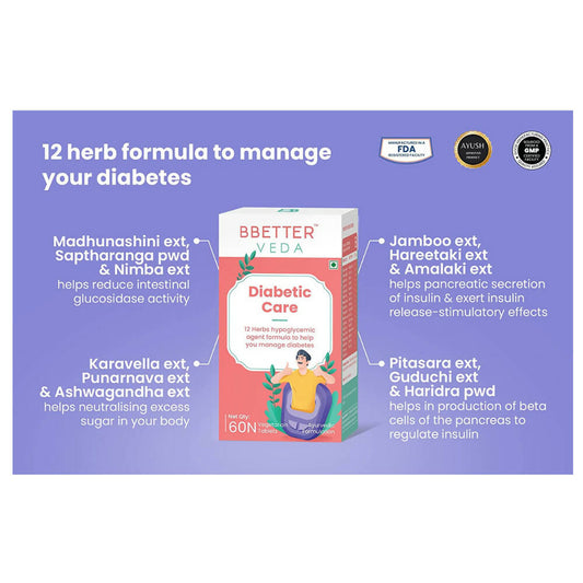 BBetter Veda Diabetic Care Capsules - Grab2buy