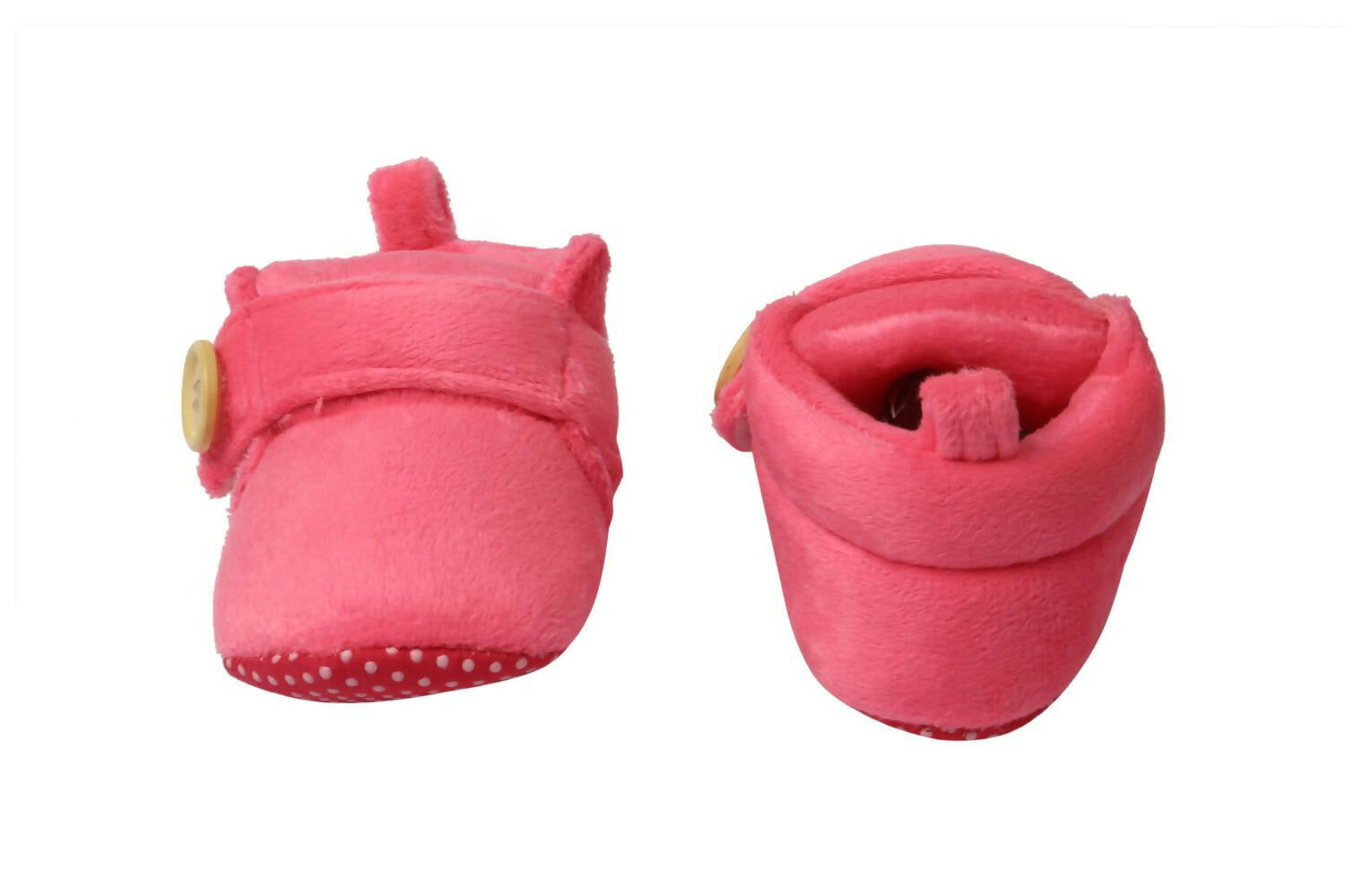 Tiny Bugs Unisex Soft Base Booties - Pink  Grab2Buy Tiny Bugs Grab2Buy