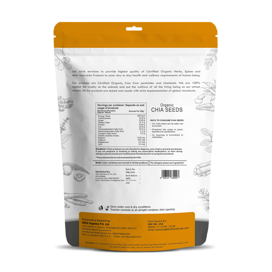 Just Jaivik Organic Chia Seeds - Grab2buy