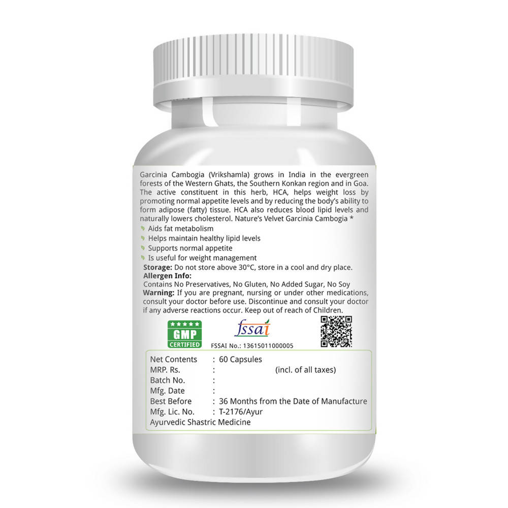 Nature's Velvet Garcinia Cambogia Capsules