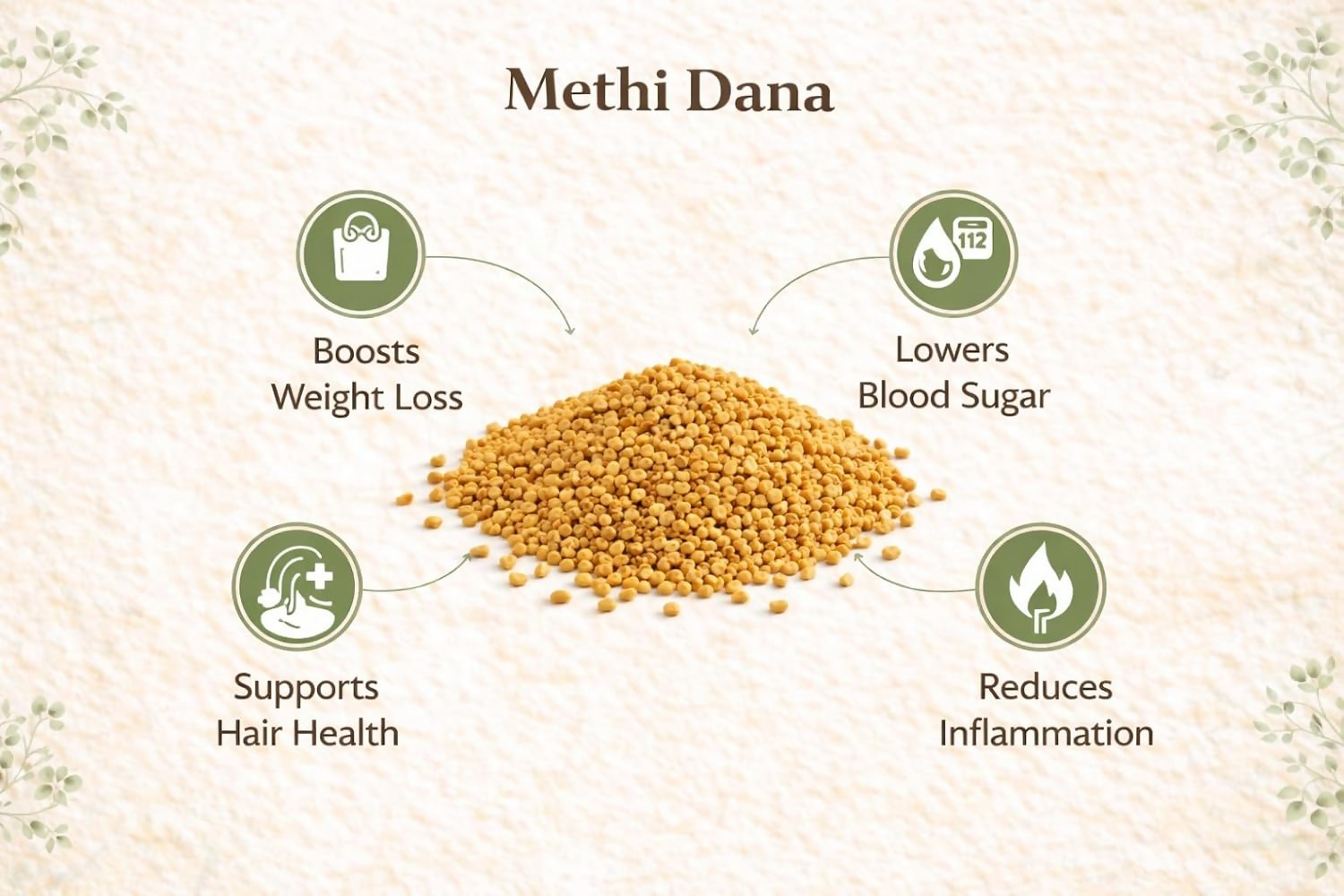Village-Organica Methi Dana-Whole Fenugreek Seeds  Grab2Buy Village-Organica Grab2Buy