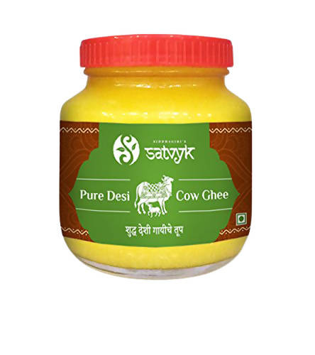 Siddhagiri's Satvyk Organic Pure Desi Cow Ghee | Made with Cow's Milk | Pure organic ghee, traditionally-churned 