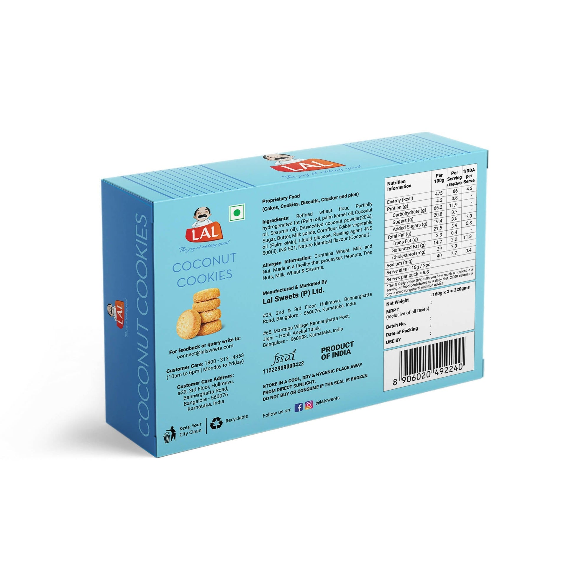 Lal Sweets Coconut Cookies 