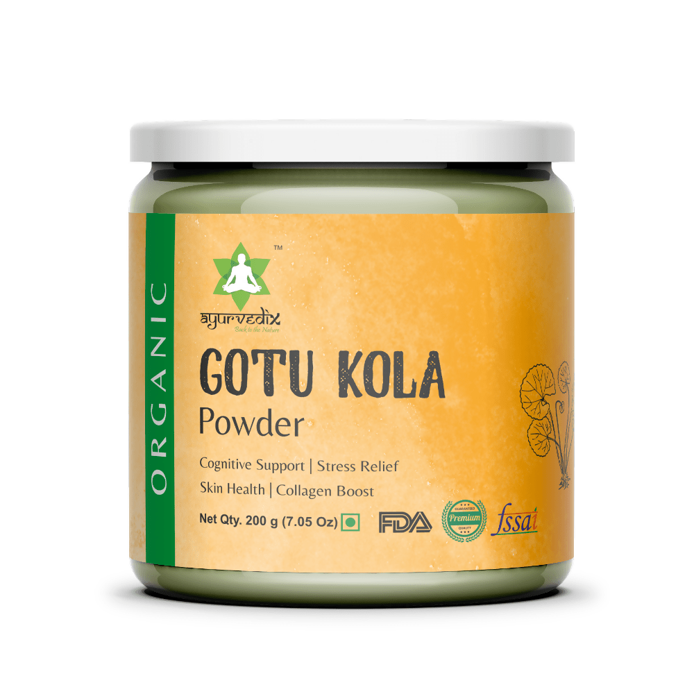 Ayurvedix Organic Gotu Kola Leaf Extract Powder - Grab2buy
