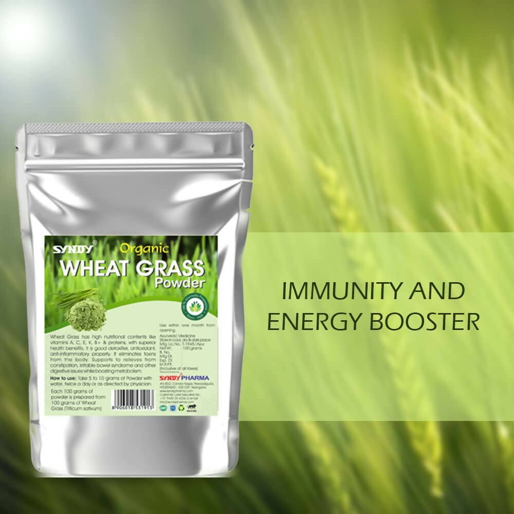 Syndy Pharma Organic Wheat Grass Powder 