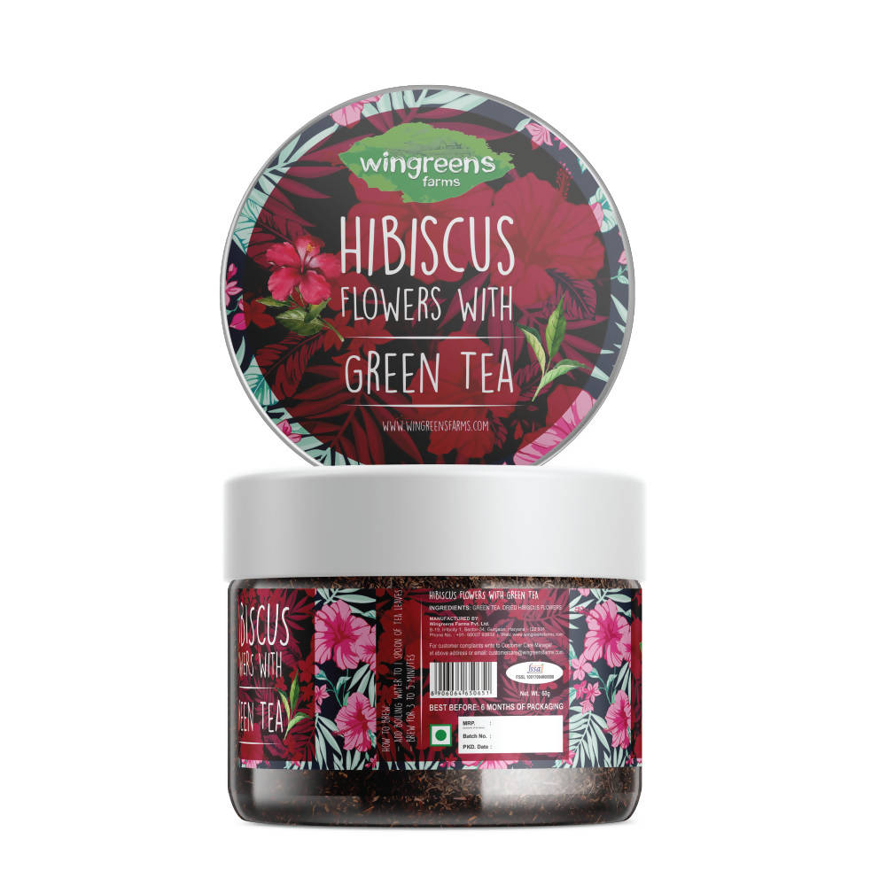 Wingreens Farms Hibiscus Flowers With Green Tea  Grab2Buy Wingreens Farms Grab2Buy