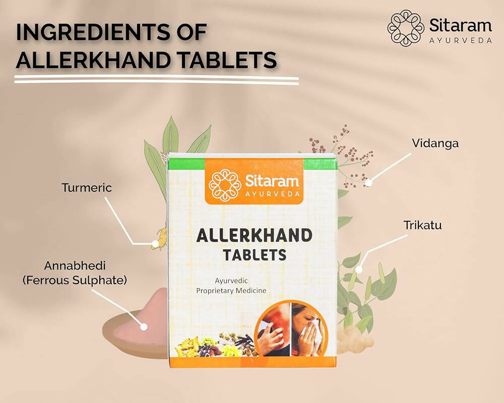 Sitaram Ayurveda Allerkhand Tablets 