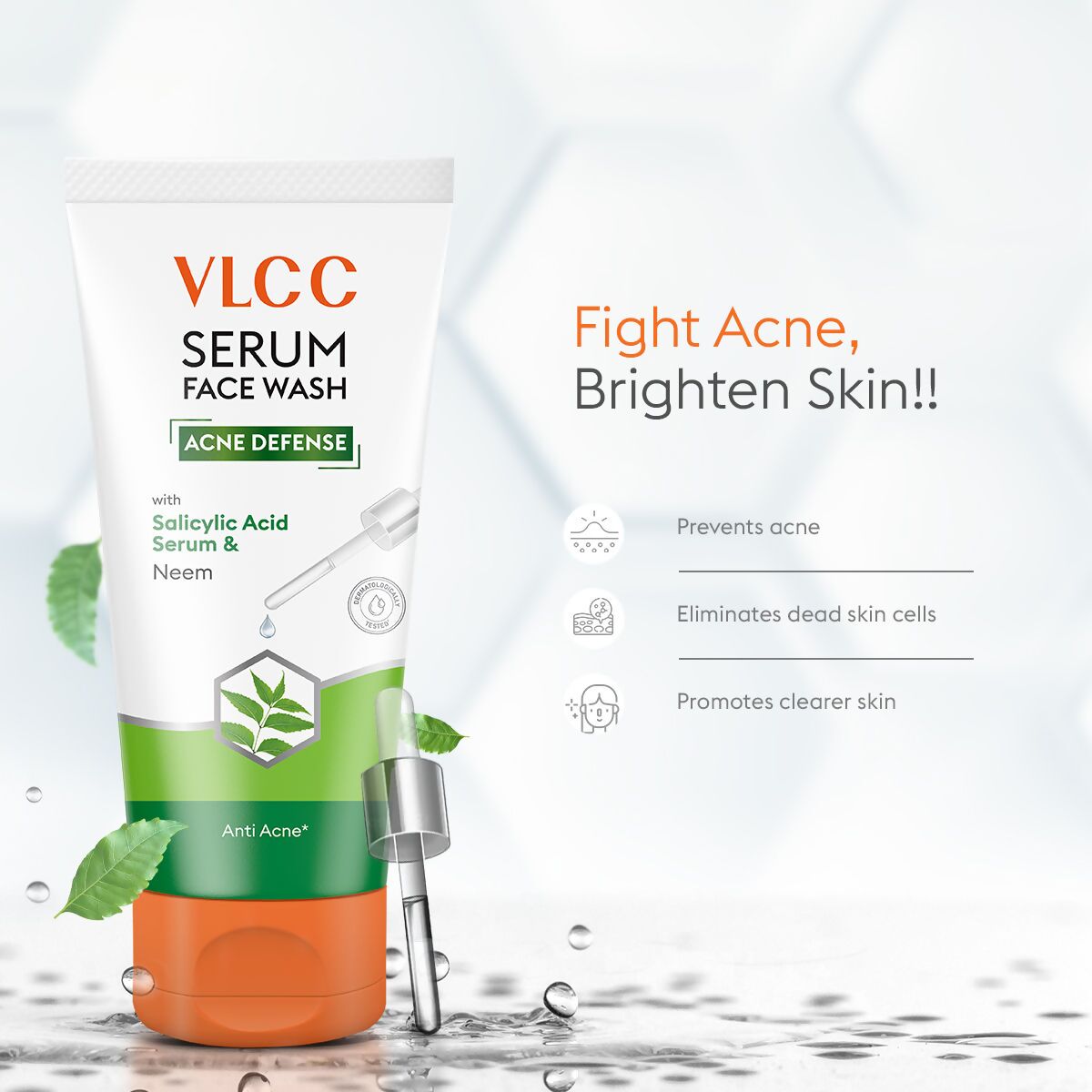 VLCC Acne Defense Serum Face Wash with Salicylic Acid Serum & Neem - Grab2buy