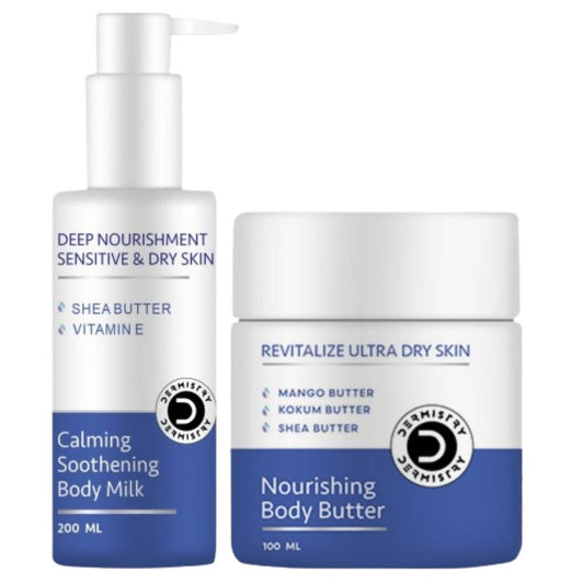 Dermistry Sensitive & Dry Skin Calming Body Butter & Body Milk Lotion 