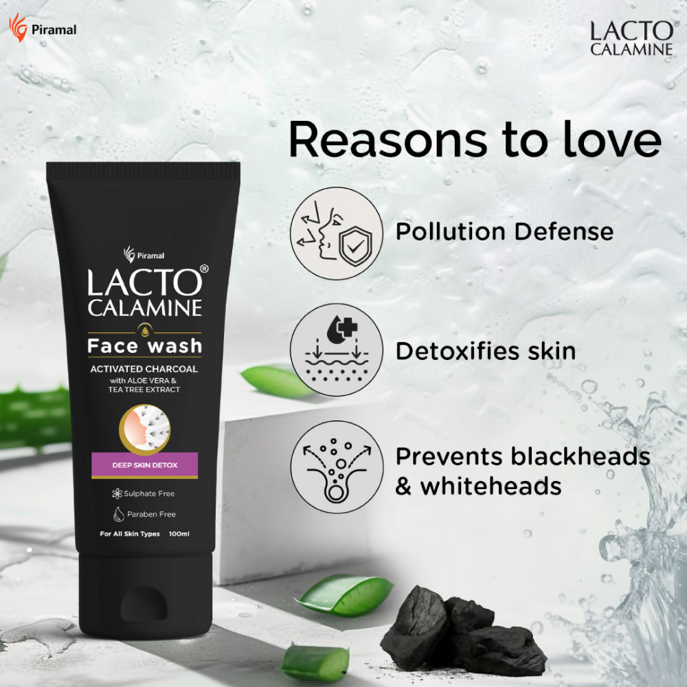 Lacto Calamine Activated Charcoal Face Wash 