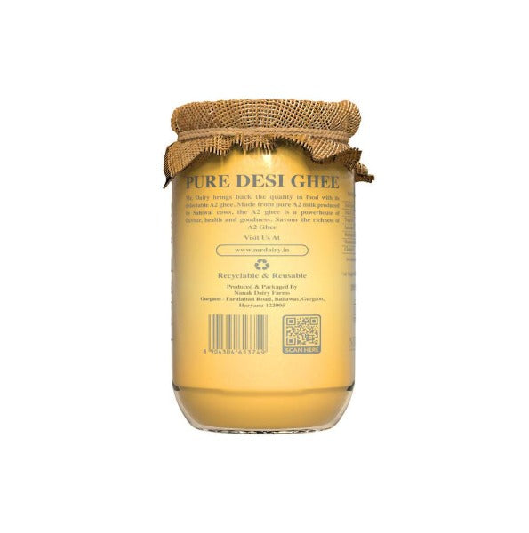 Mr. Dairy A2 Ghee | 100% Pure and Natural Ghee | Cultured Desi Ghee From A2 Milk 