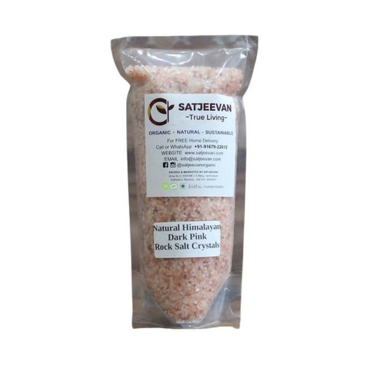 Satjeevan Natural Pink Himalayan Rock Salt Crystals - Grab2buy