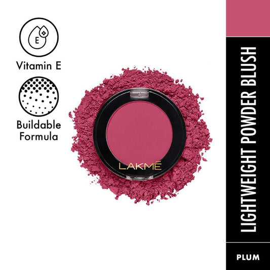 Lakme Face It Blush - Perfect Plum - Distacart