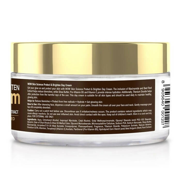 Wow Skin Science Day Cream With Niacinamide & Beetroot Extract 