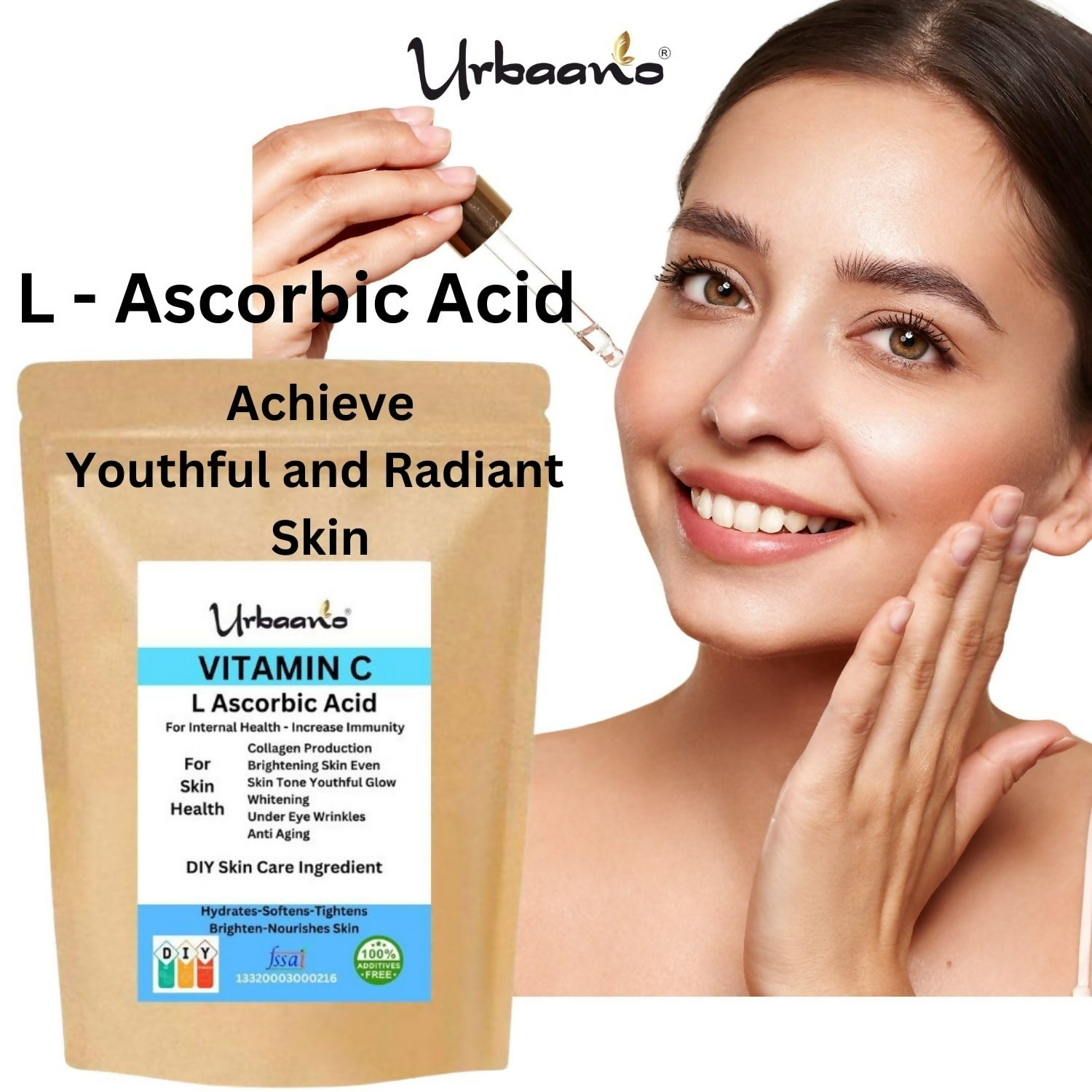 Urbaano Herbal L-Ascorbic Acid (Vitamin C Powder)  Grab2Buy Urbaano Herbal Grab2Buy