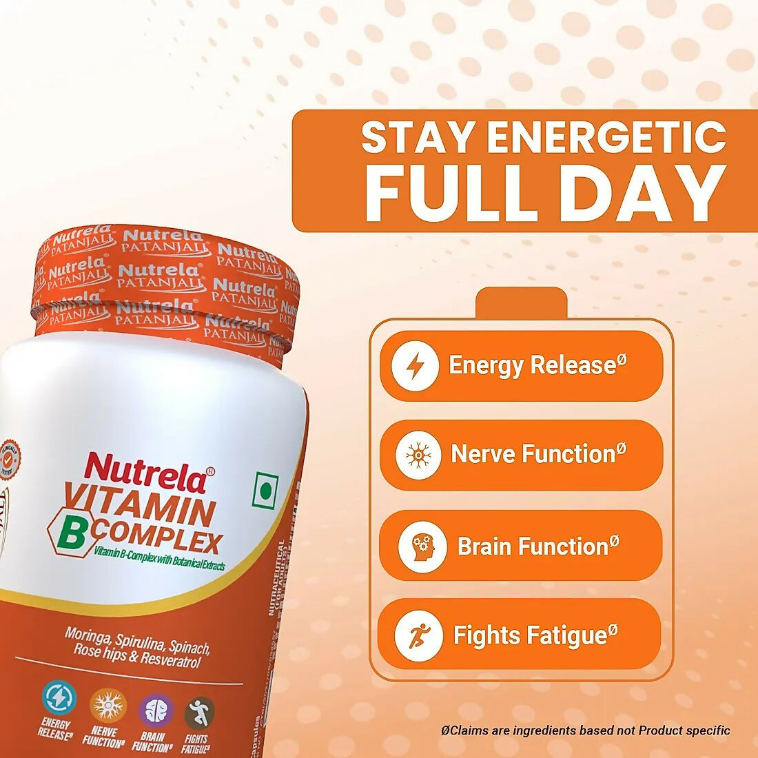 Patanjali Nutrela Vitamin B-complex Capsules Genie India