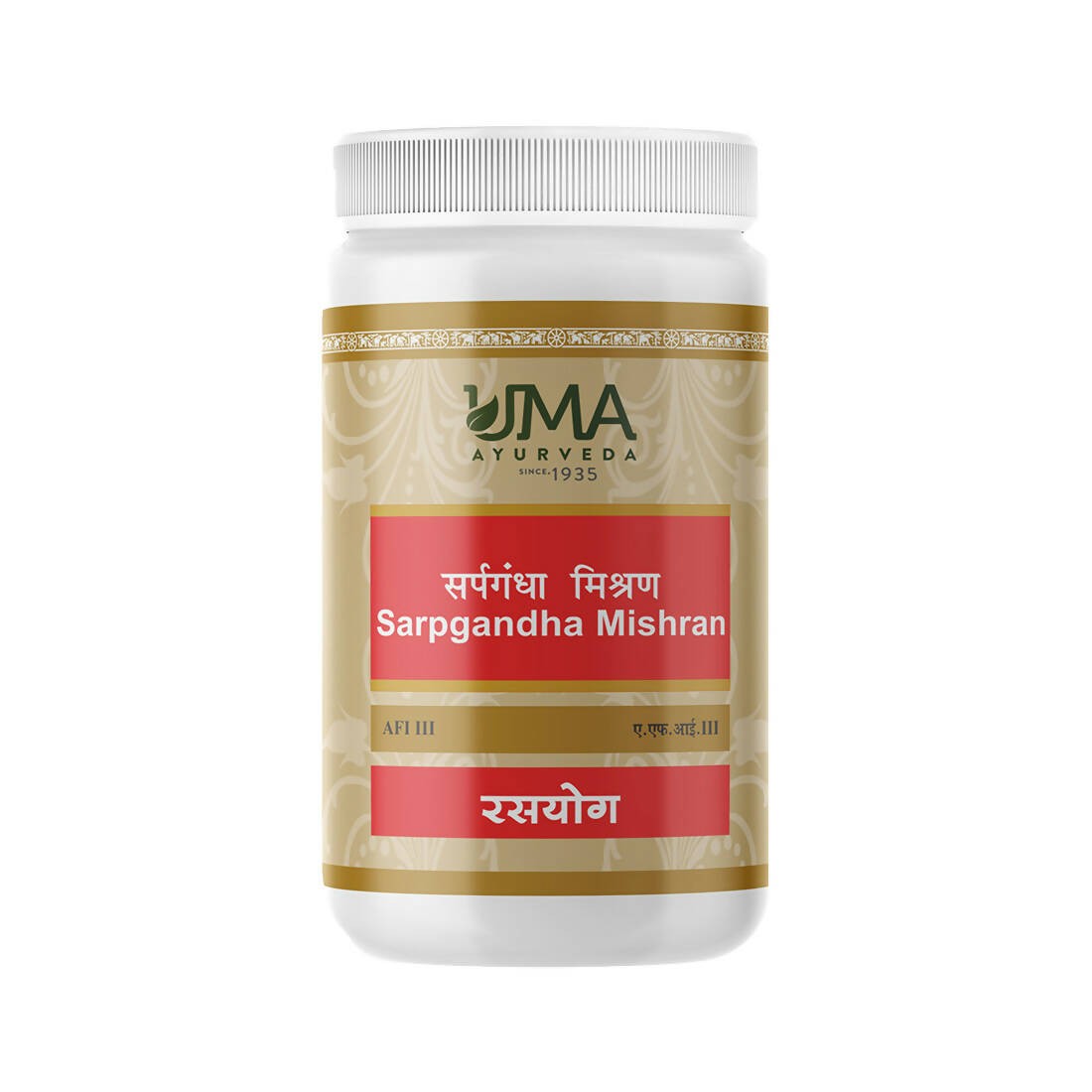 Uma Ayurveda Sarpgandha Mishran Tablets 
