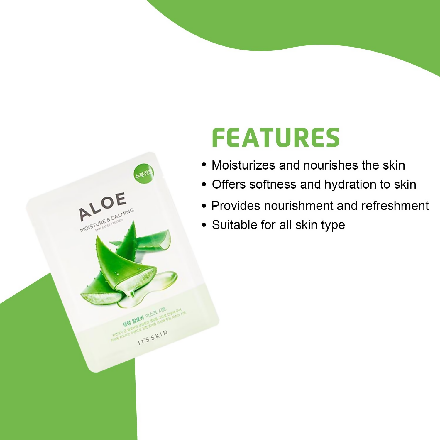 It's Skin The Fresh Aloe Mask Sheet 