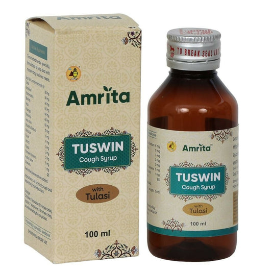 Amrita Tuswin Cough Syrup With Tulasi - Grab2buy