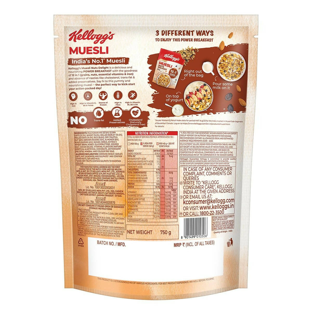 Kellogg's Muesli Nuts Delight 