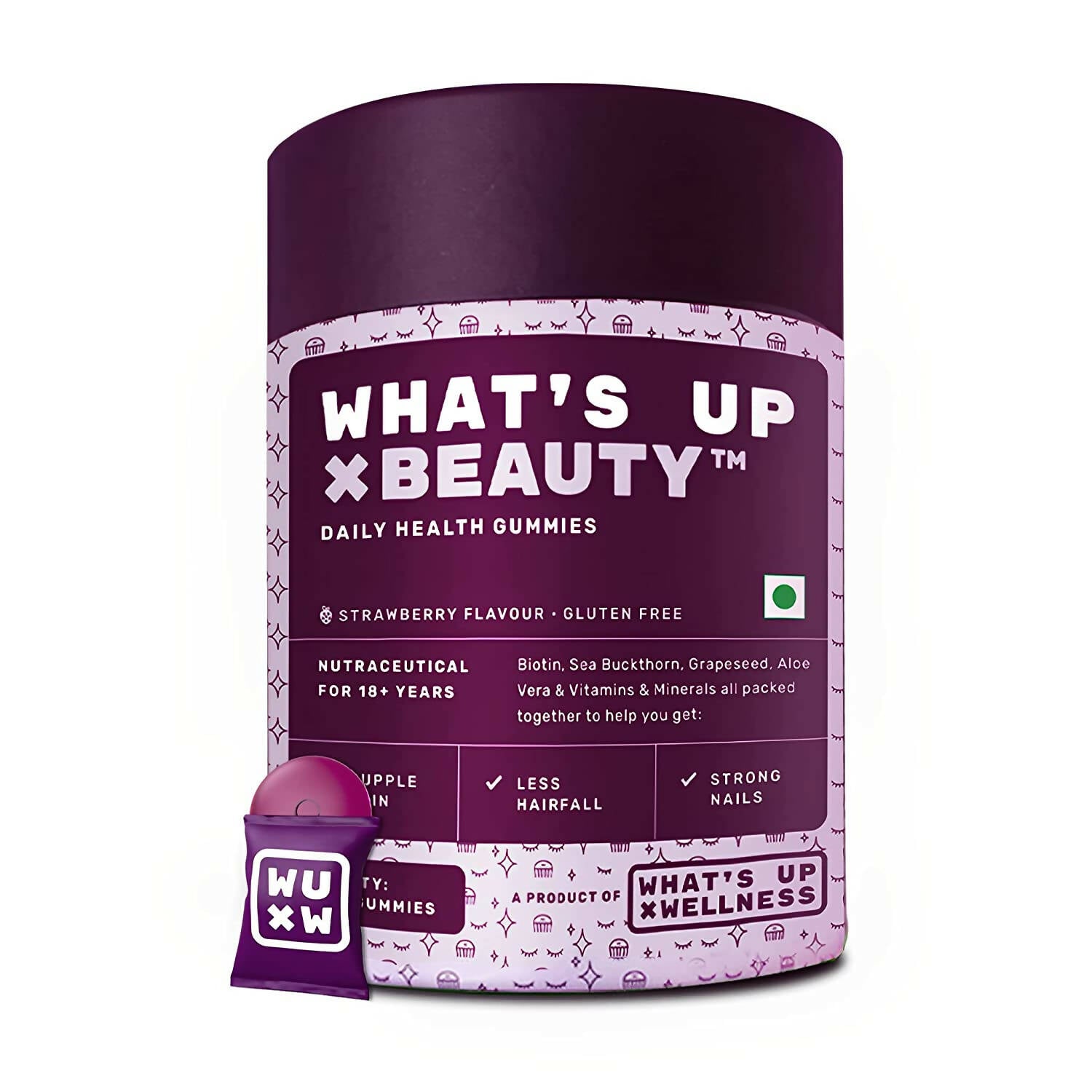 What’s Up Wellness Beauty Skin & Hair Gummies  Grab2Buy What’s Up Wellness Grab2Buy