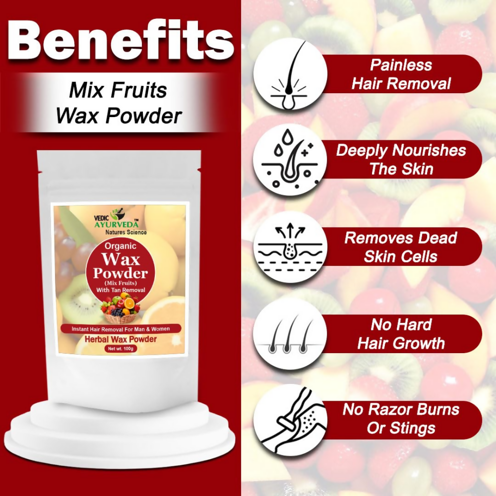 VedicAyurveda Herbal Wax Powder - Mix Fruits  Grab2Buy VedicAyurveda Grab2Buy