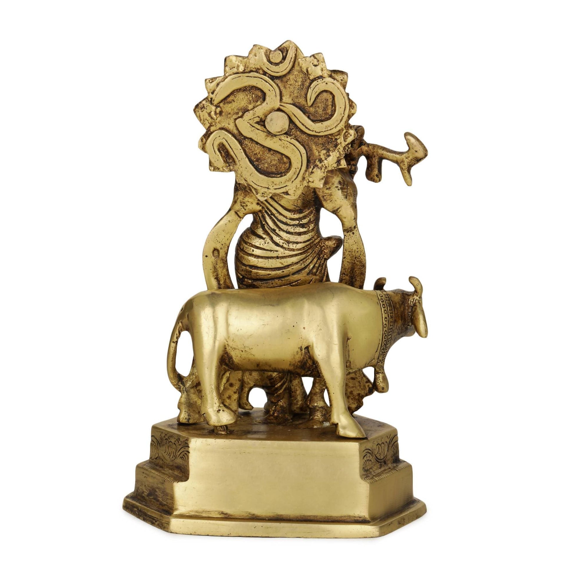 Devlok Lord Krishna with Cow Idol - Grab2buy