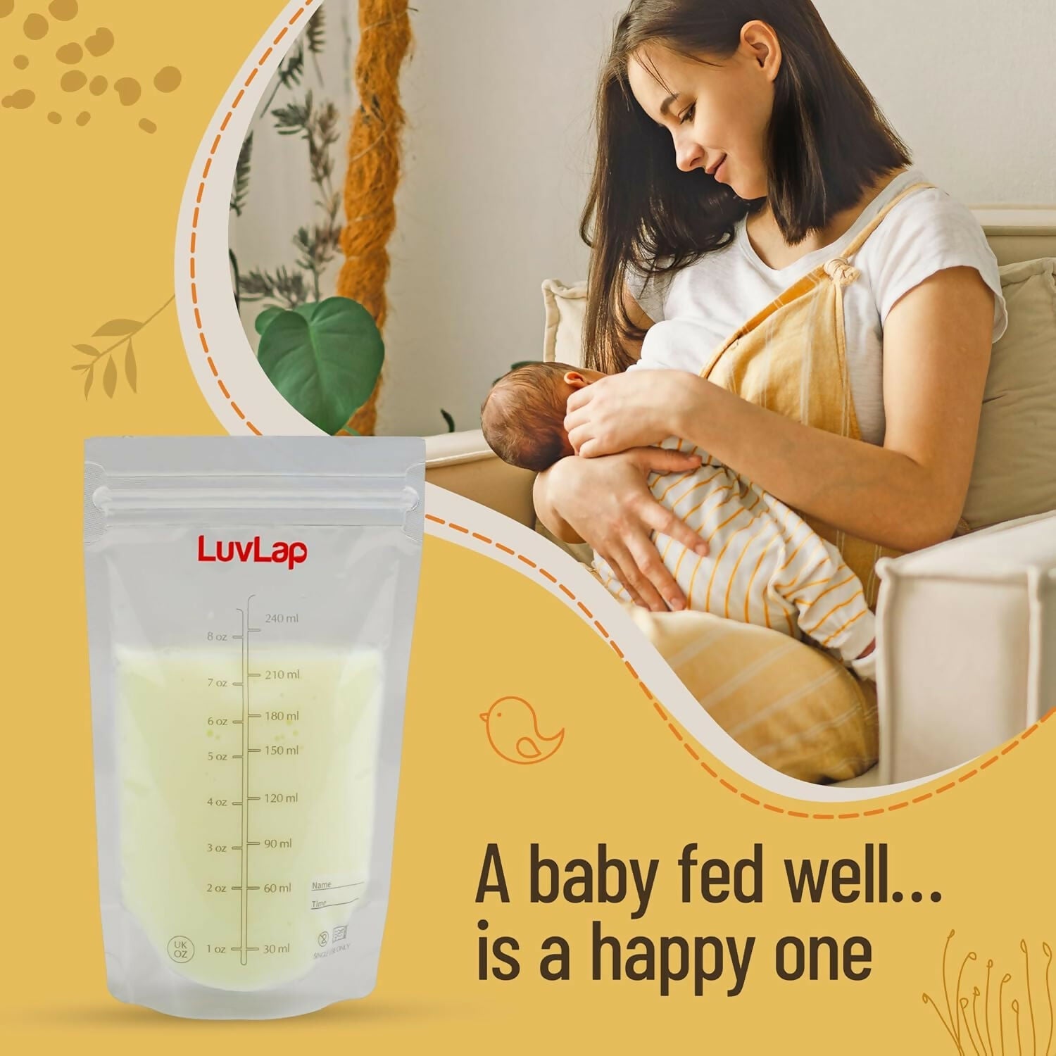 LuvLap Baby Breast Milk Storage Bags