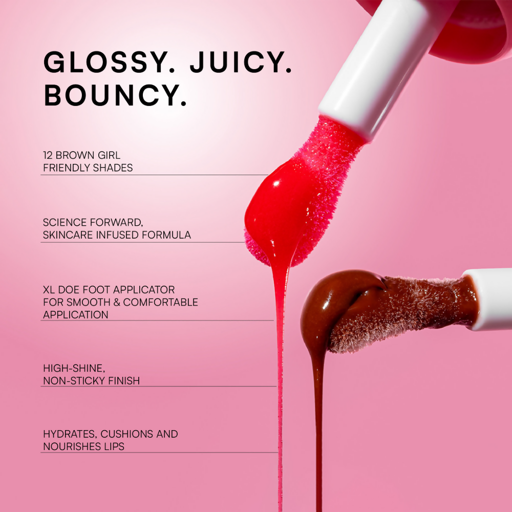 Gush Beauty Balmy Glossy Tinted Lip Oil - Cherry Red