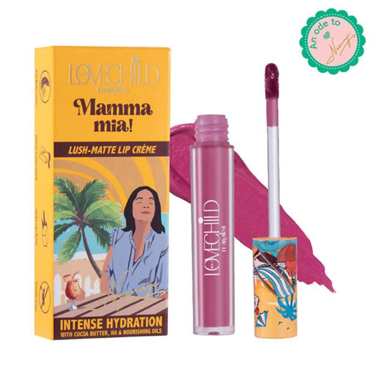 LoveChild By Masaba Gupta Mamma Mia Lush-Matte Lip Creme - Jamun Cooler 