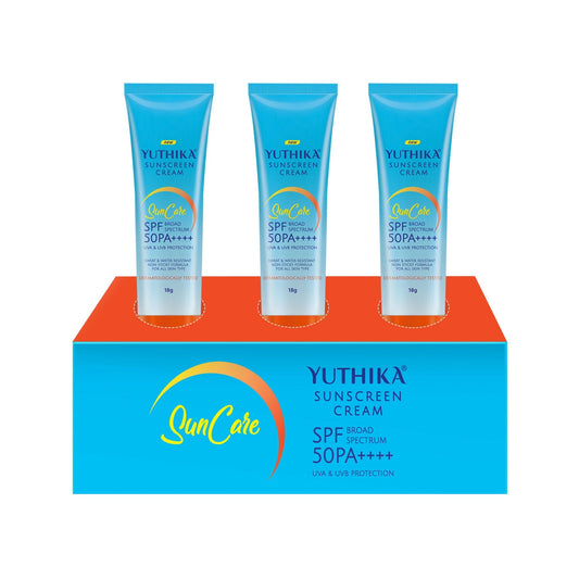 Yuthika Sunscreen Lotion SPF 50 PA+++(Pack of 3)  Grab2Buy Yuthika Grab2Buy