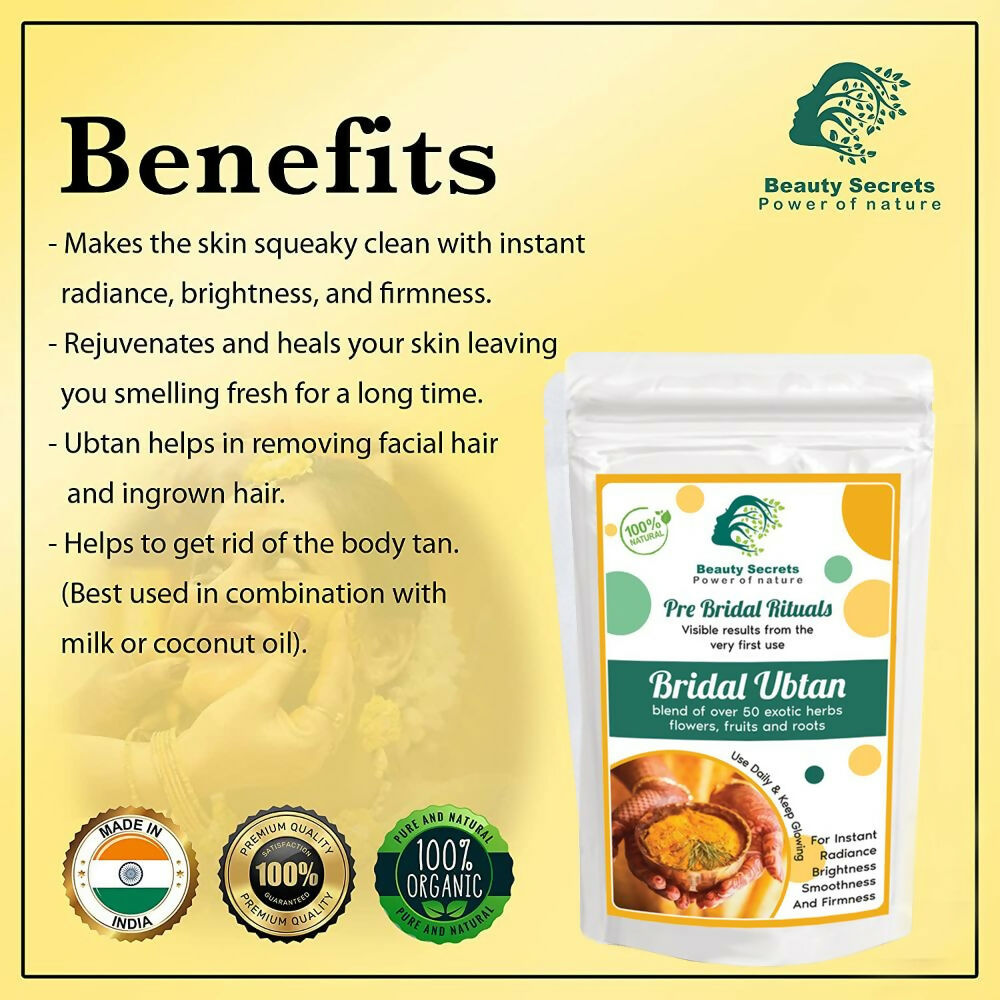 Beauty Secrets Ayurvedic Bridal Ubtan Powder 
