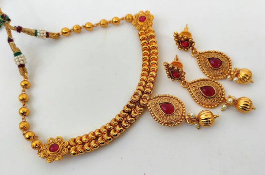 Kemp Designer Short Pink Necklace Set - Grab2buy