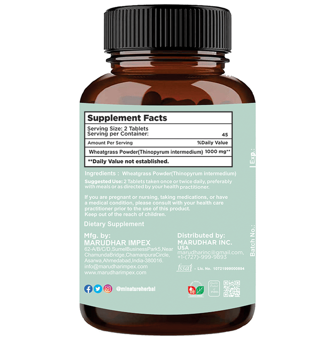 Minature Wheatgrass Tablets 