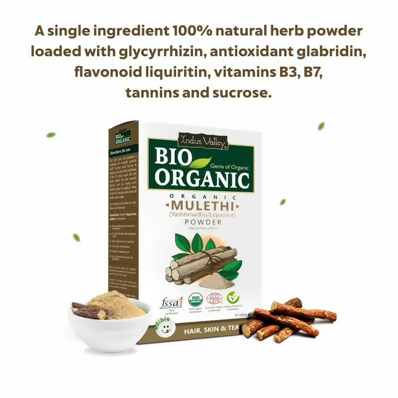 Indus Valley Bio Organic 100% Natural Mulethi Powder - Grab2buy