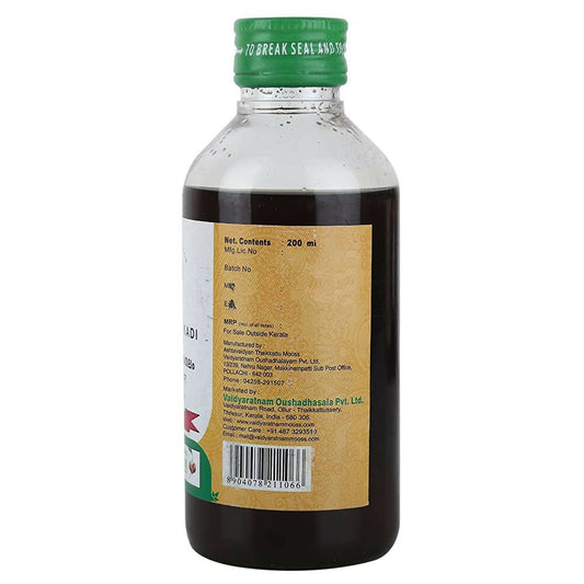 Vaidyaratnam Bringamalakadi Thailam - Grab2buy