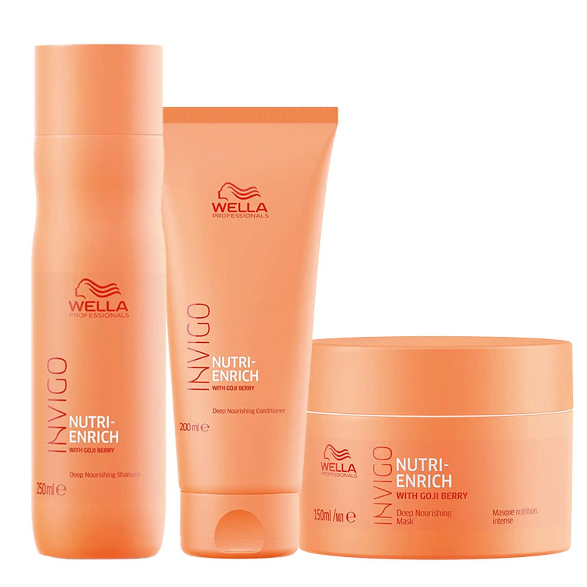 Wella Professionals INVIGO Nutri Enrich Deep Nourishing Mask, Shampoo & Conditioner Combo  Grab2Buy Wella Professionals Grab2Buy